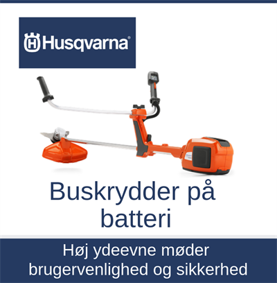 Buskrydder på batteri Husqvarna Egedal Veksø