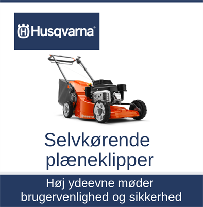Selvkørende Plæneklipper Husqvarna Egedal Veksø