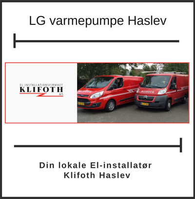 LG varmepumpe Haslev / Faxe Kommune