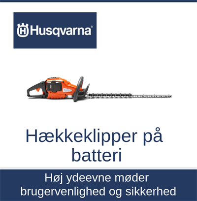 Hækkeklipper på batteri Husqvarna Aabybro Jammerbugt