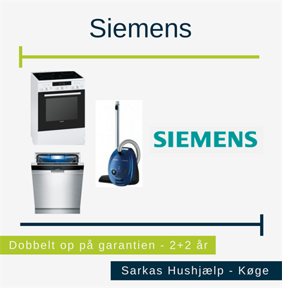 Stort udvalg fra Siemens hos Sarkas Hushjælp i Køge