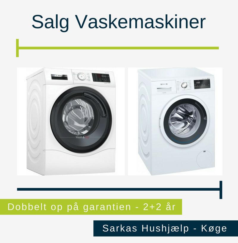 Stort udvalg af vaskemaskiner hos Sarkas Hushjælp Køge - Handl-Lokalt.dk