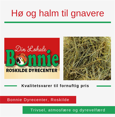 Hø og halm til gnavere, Bonnie Dyrecenter, Roskilde