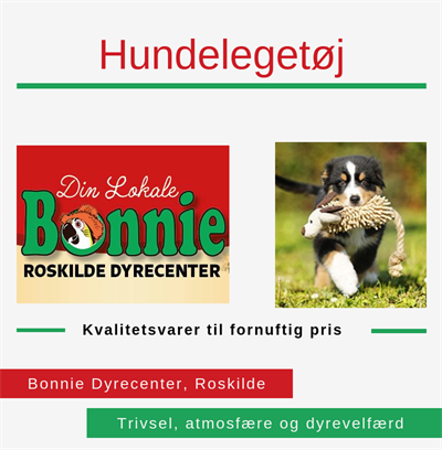 Hundelegetøj, Bonnie Dyrecenter, Roskilde