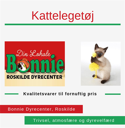 Kattelegetøj, Bonnie Dyrecenter, Roskilde