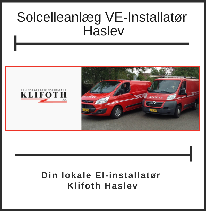 Solcelleanlæg VE-Installatør Haslev / Faxe Kommune