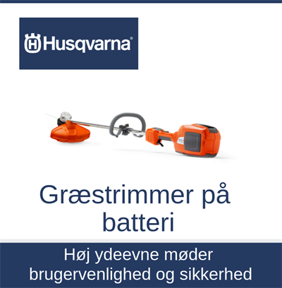 Græstrimmer på batteri Husqvarna Egedal Veksø