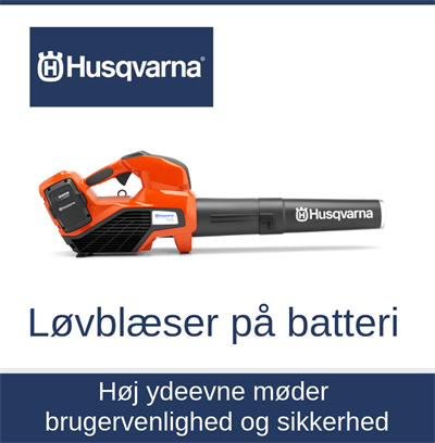 Løvblæser på batteri Husqvarna Egedal Veksø