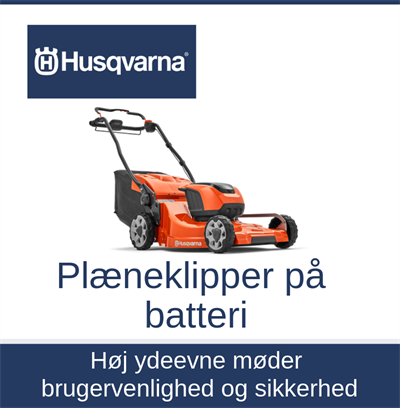 Plæneklipper på batteri Husqvarna Egedal Veksø